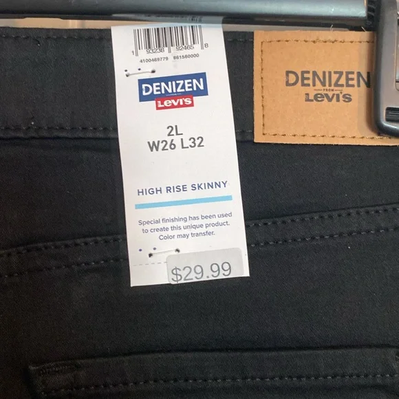 Levi's Essential Stretch Black Jeans - Picture 4 of 6